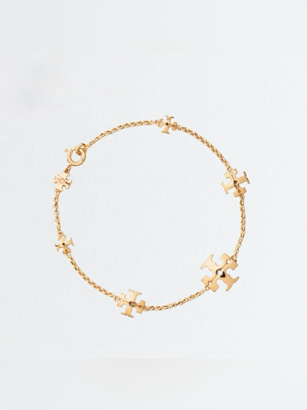 TORY BURCH *NWOT* Kira Delicate Chain Station Bracelet in 18k Plated Gold